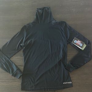 🆕 Hot Chillys Women's Black Turtleneck Sweater